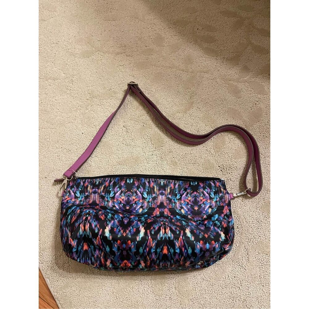 LAST CHANCE Women’s Purple Black And Blue Purse Insert Makeup Bag